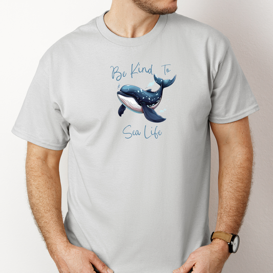 Be Kind to Sea Life T Shirt - Eco-Friendly - Ocean Awareness - Gildan Tee